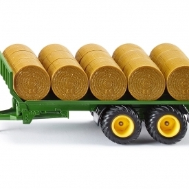 Siku Scale 1:32 Round Bale Trailer with 15 Bales